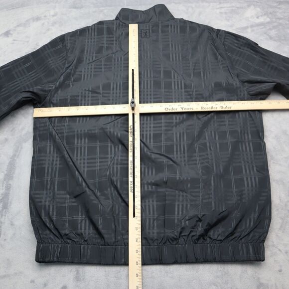 PGA Tour Jacket Mens Black L Pull Over 1/4 Zip Golf Masters Rain Casual - Picture 3 of 16
